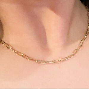 Elegant Goldplated Chain Necklace